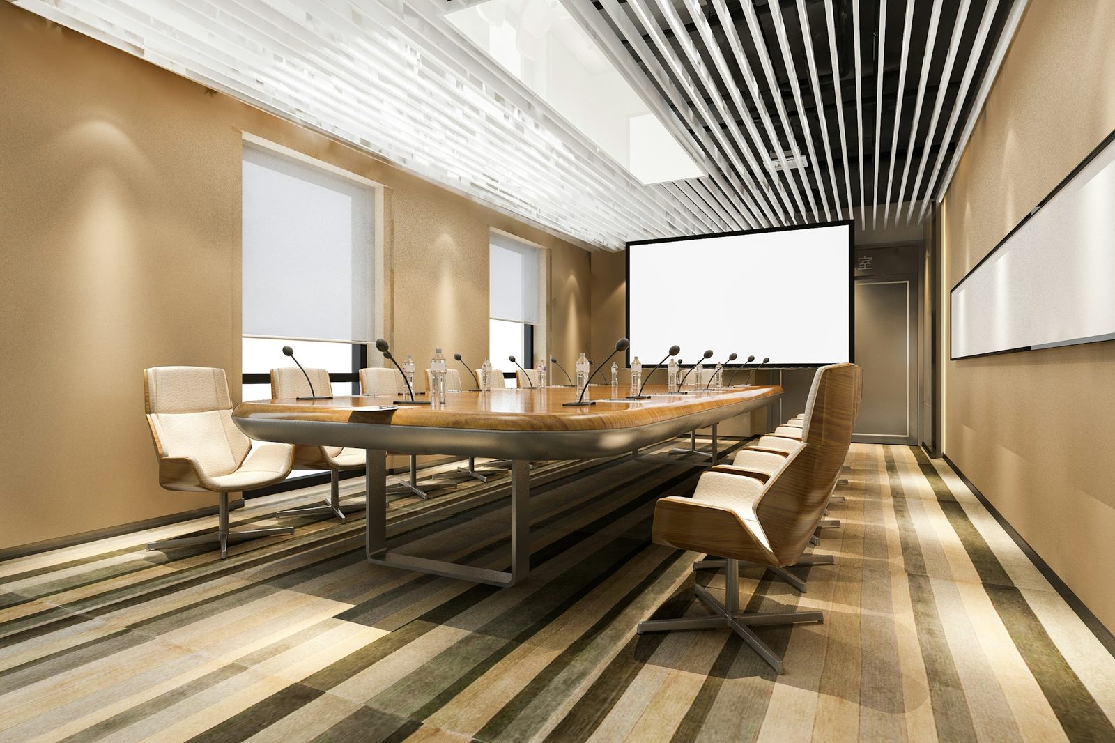 School board meeting room representing public-sector employment decisions